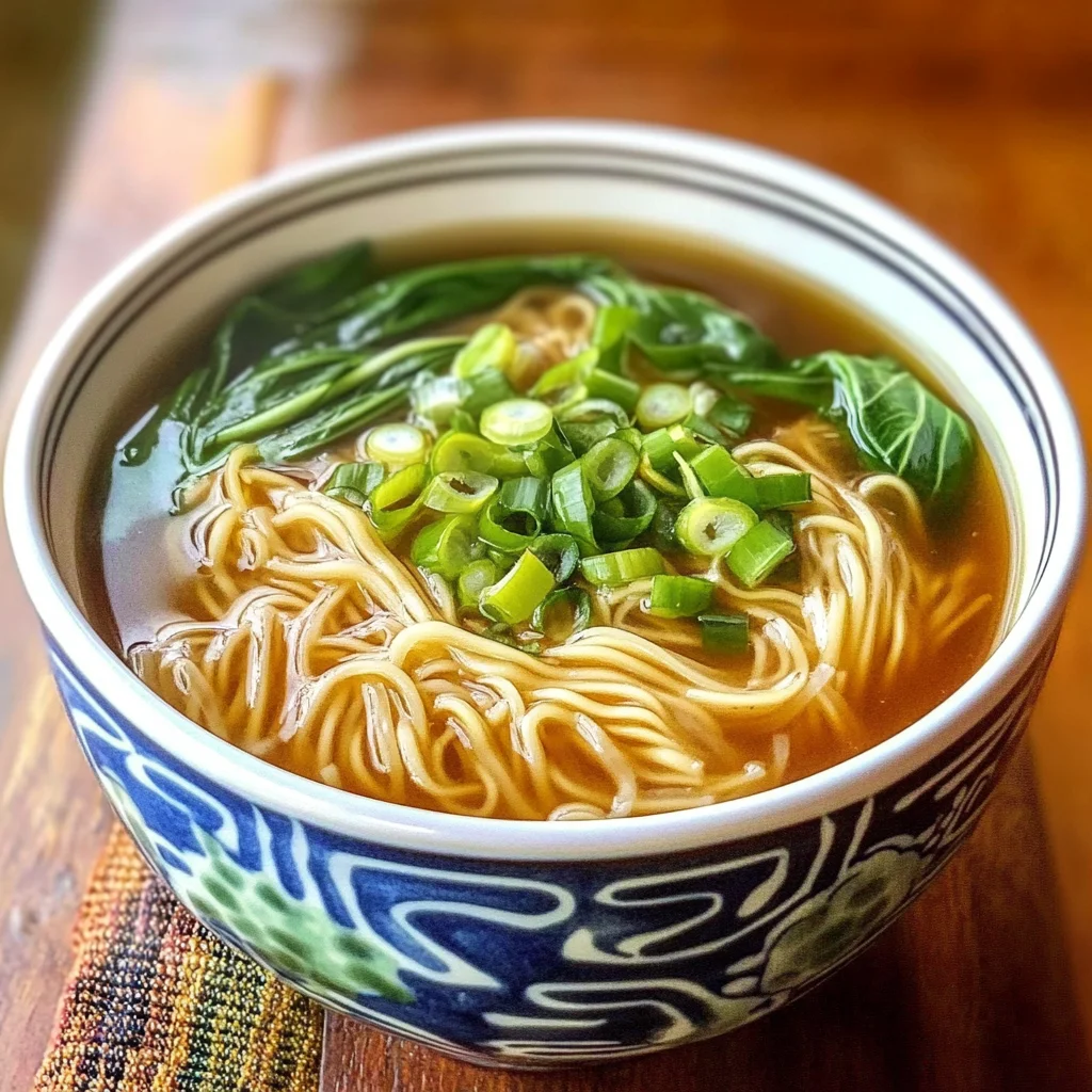 Quick and Easy Chinese Noodle Soup