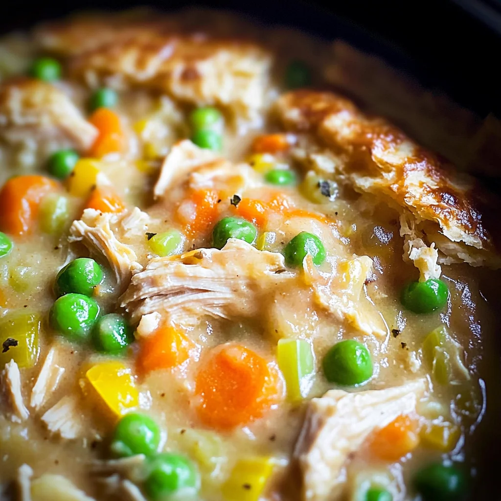 Slow Cooker Chicken Pot Pie