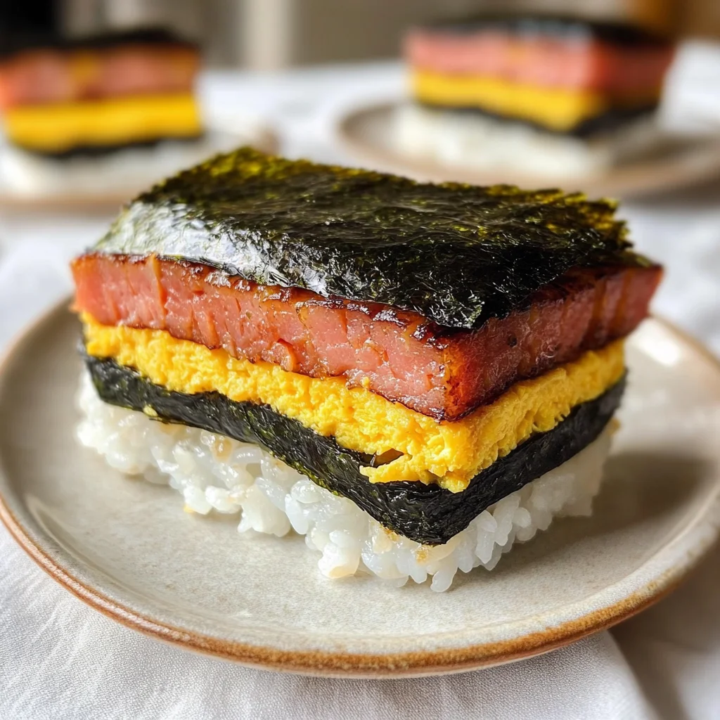 Spam Musubi with Egg