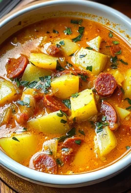 Spanish Potato Soup with Chorizo