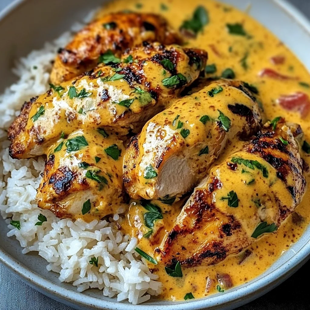 Spicy Cream Dream: Peri-Peri Chicken with Garlic Rice
