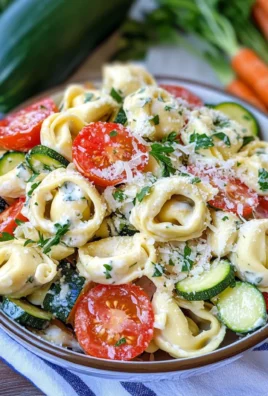 Summertime Tortellini Pasta Salad With Vegetables