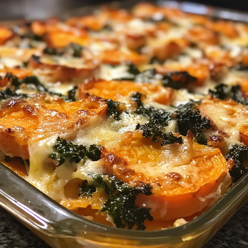 Sweet Potato Kale Gratin is a must-try comfort dish!