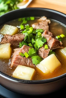 Taiwanese beef Rib and Daikon Soup