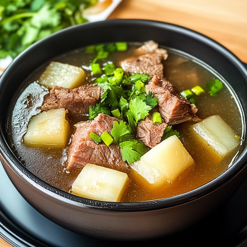 Taiwanese beef Rib and Daikon Soup