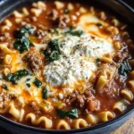 Ultimate Cheesy Beef Lasagna Soup