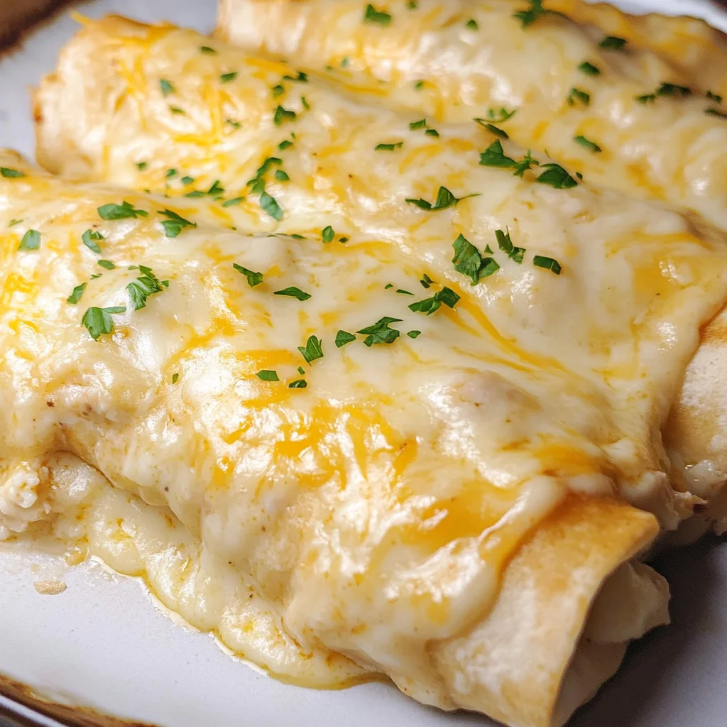 White Chicken Enchiladas