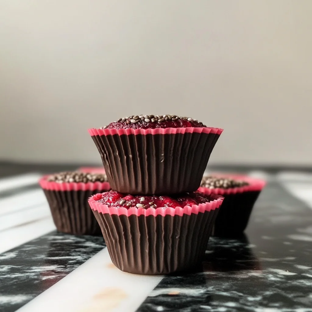 Chocolate Raspberry Chia Cups