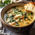 Creamy Tuscan White Bean Lemon Soup