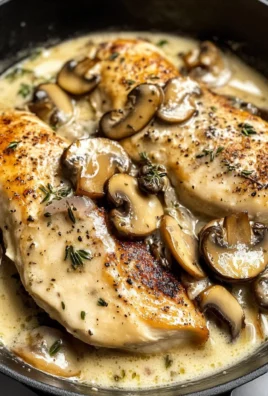 Creamy White apple vinegar Mushroom Chicken