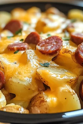 Crockpot Cheesy Potatoes and Kielbasa