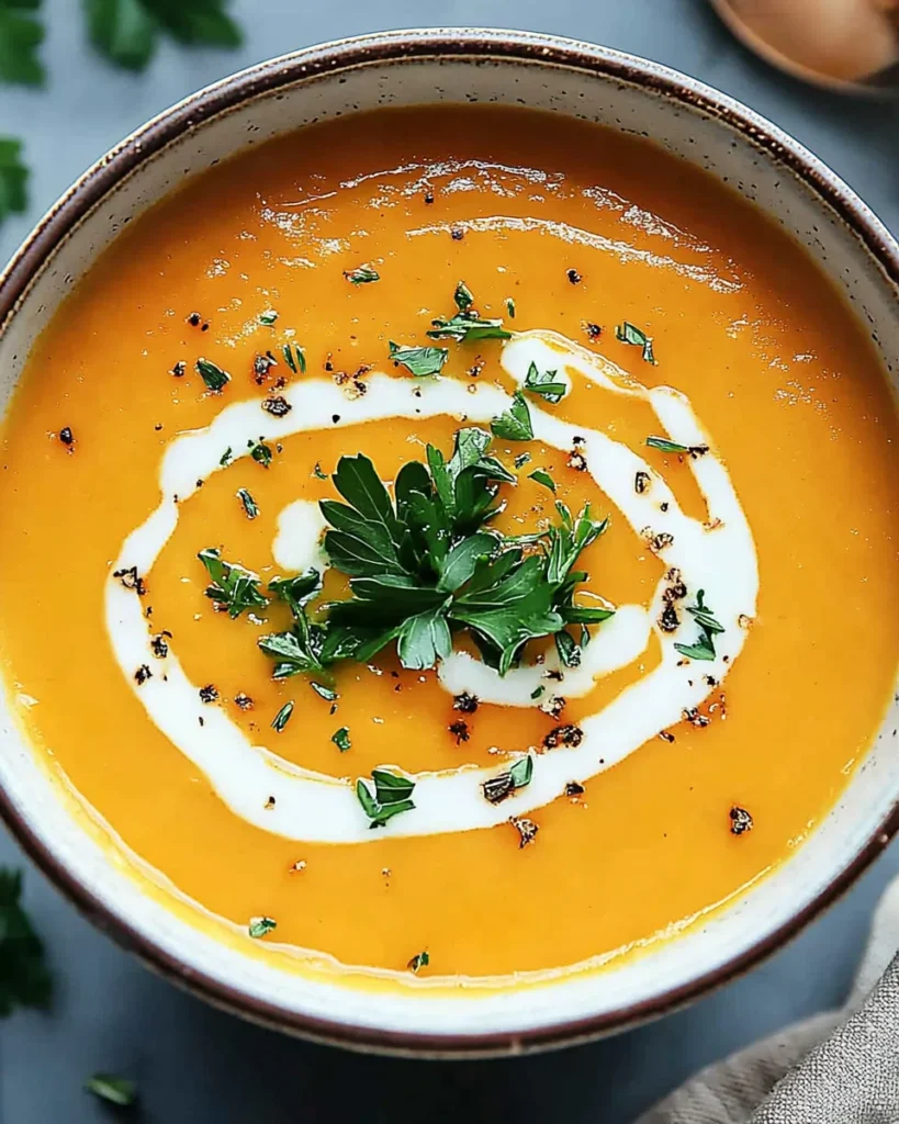 Easy Butternut Squash and Sweet Potato Soup