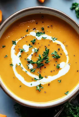 Easy Butternut Squash and Sweet Potato Soup
