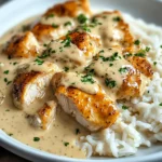 How to Make Creamy Smothered Chicken and Rice – Easy Dinner Idea