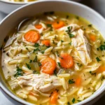 Lemon Chicken Orzo Soup