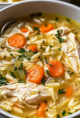 Lemon Chicken Orzo Soup