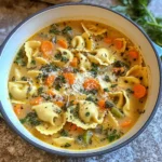 One Pot Vegetable Tortellini Soup