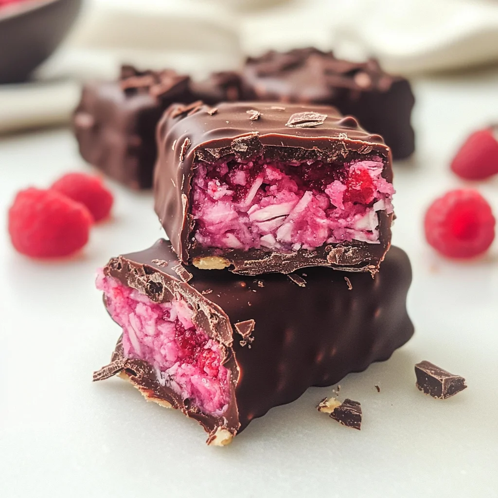 Raspberry Chocolate Coconut Bars