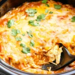 Slow Cooker Chicken Enchilada Casserole