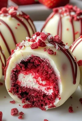Strawberry Velvet Cheesecake Truffle Bites