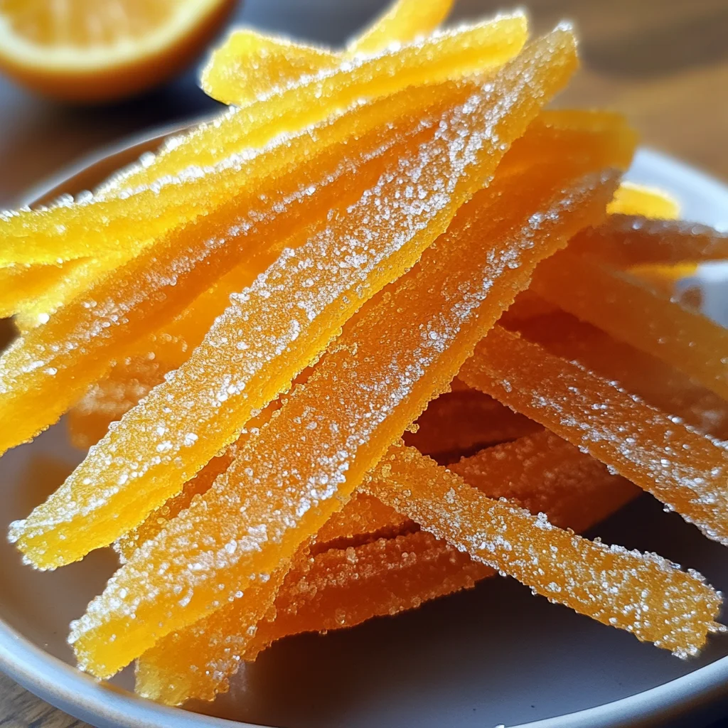 Easy Candied Orange Peel