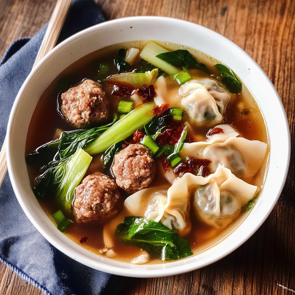 Lazy Wonton Soup