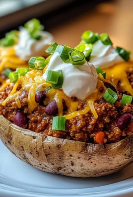 Best Chili Stuffed Baked Potatoes