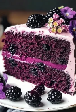 Blackberry Velvet Cake