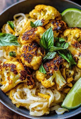 Crispy Black Pepper Turmeric Cauliflower and Garlic Noodles