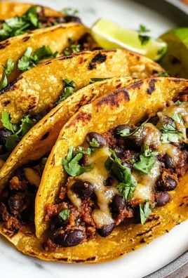 Crispy Sheet Pan Black Bean Tacos (Vegetarian)