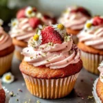 Double Strawberry Cupcakes
