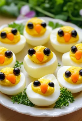 Easter Egg Recipe - Deviled Egg Chicks
