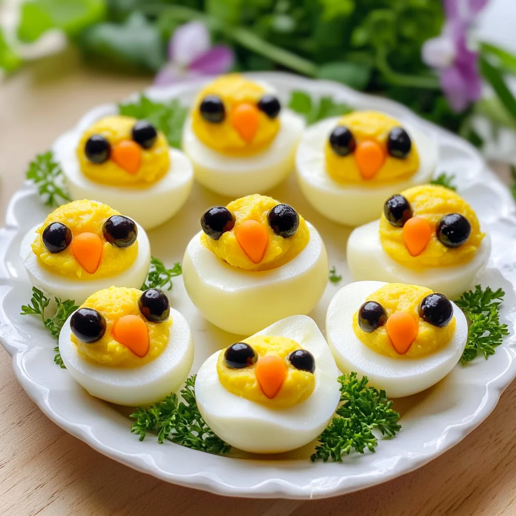 Easter Egg Recipe - Deviled Egg Chicks