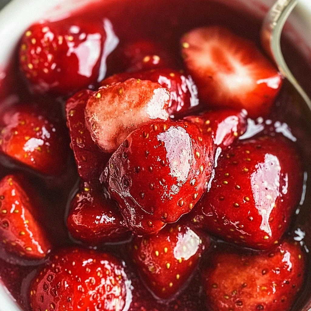 Easy homemade strawberry sauce