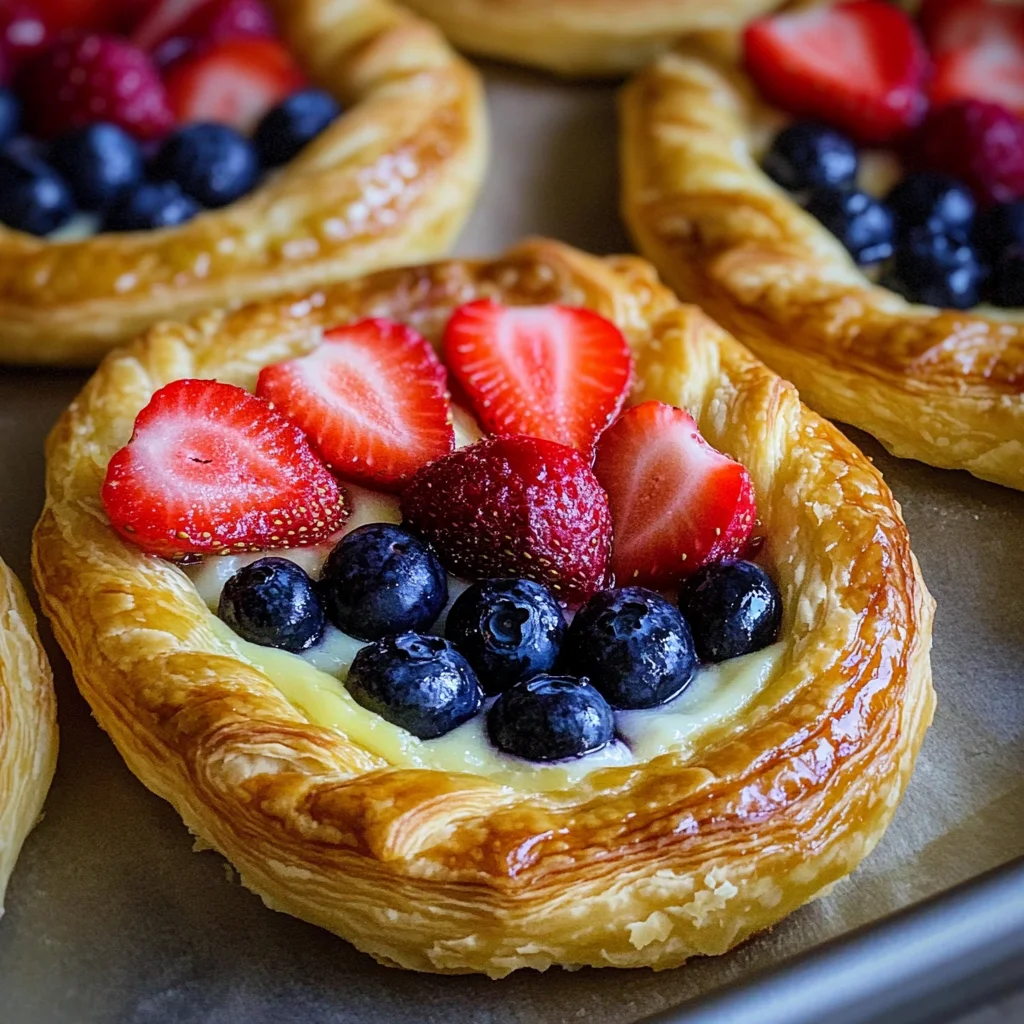Fruit and Cream Cheese Danish Pastry