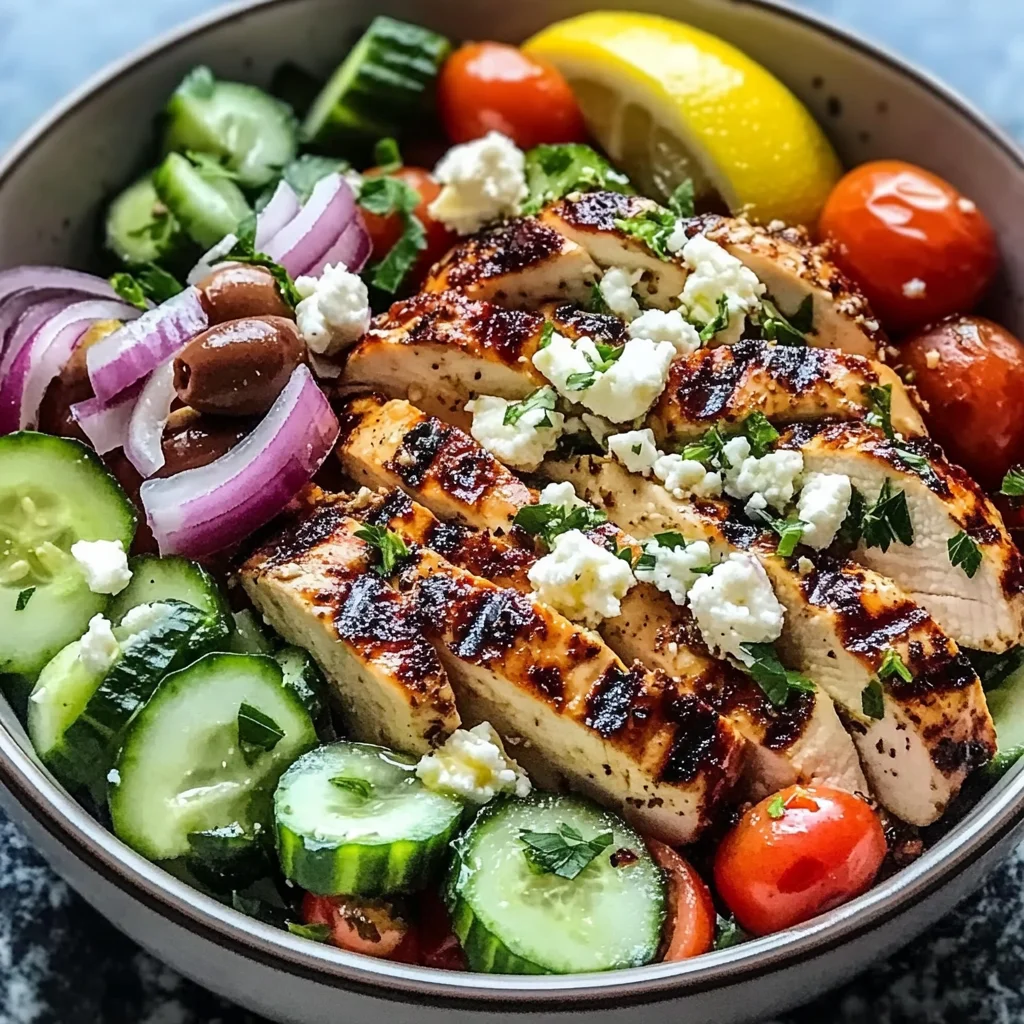 Low-Carb Greek Chicken Bowl