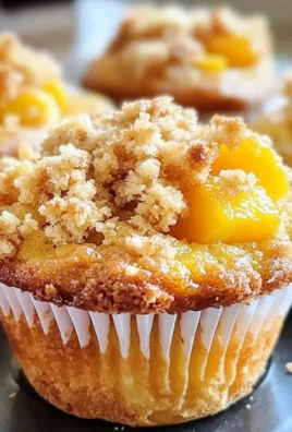 Peach Cobbler Muffins