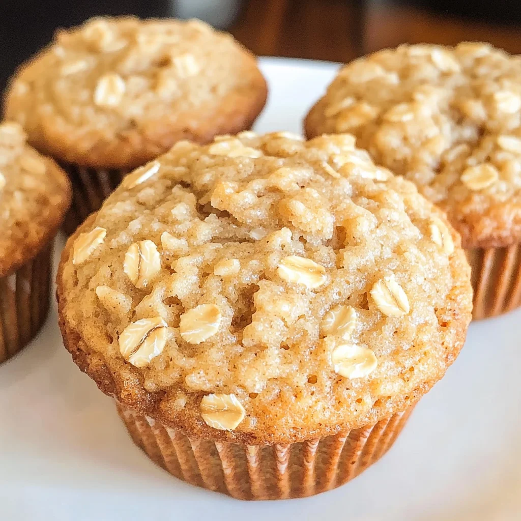 Skinny Oatmeal Brown Sugar Muffins