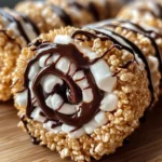 S’mores Rolled Rice Krispie Treats