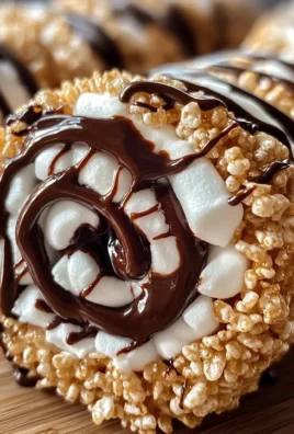 S’mores Rolled Rice Krispie Treats