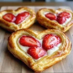 Strawberry Cream Cheese Heart Danishes