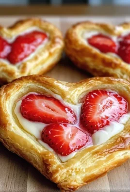 Strawberry Cream Cheese Heart Danishes