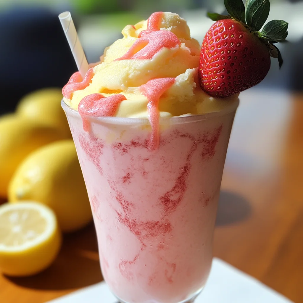 Strawberry Frosted Lemonade.
