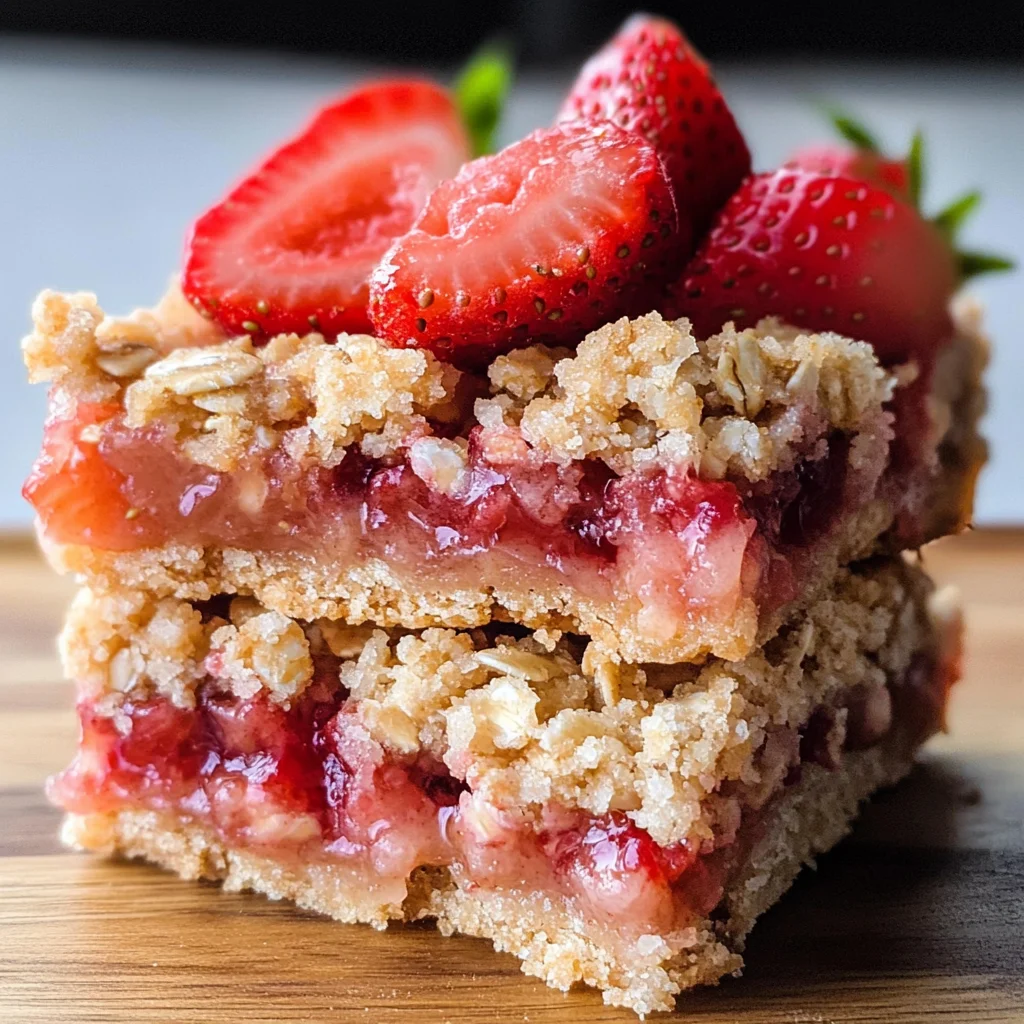 Strawberry Oat Bars