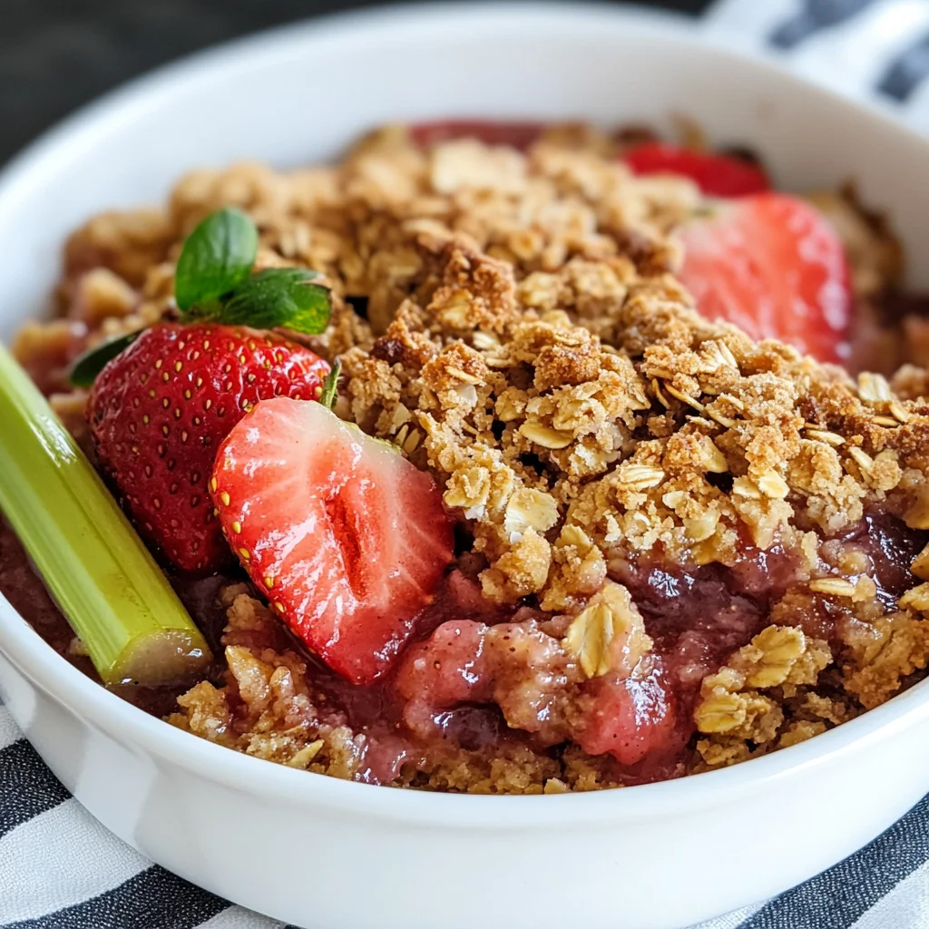 Strawberry Rhubarb Crisp