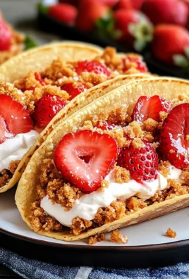 Sweet Strawberry Crunch Cheesecake Tacos (Quick Dessert!)