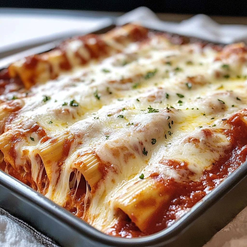 Three Cheese Manicotti
