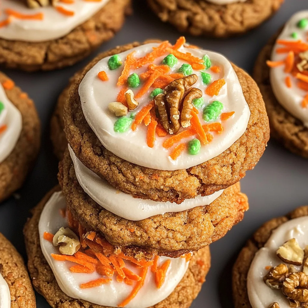 Vegan Carrot Cake Cookies