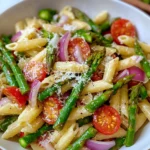 Asparagus Pasta Salad with Italian Dressing
