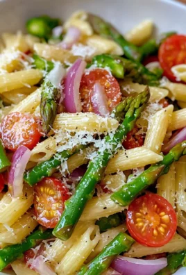 Asparagus Pasta Salad with Italian Dressing